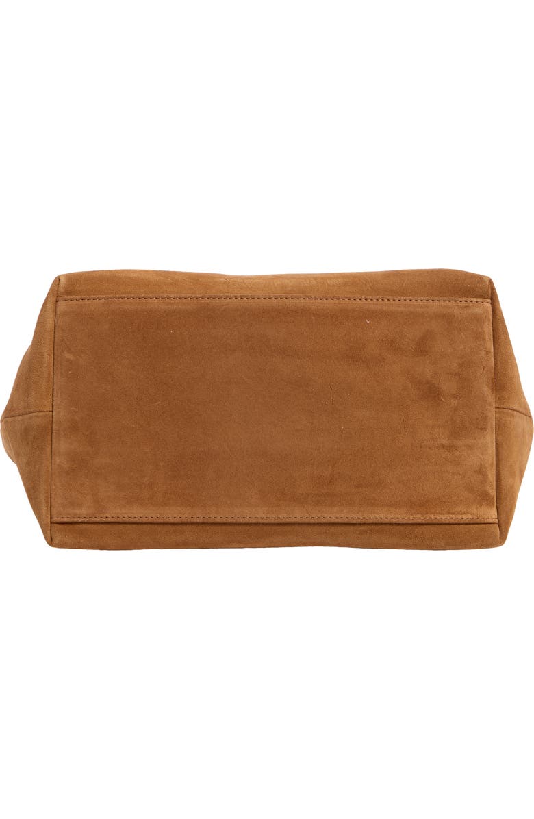LIFFNER Sprout Midi Suede Tote, Alternate, color, Saddle Brown