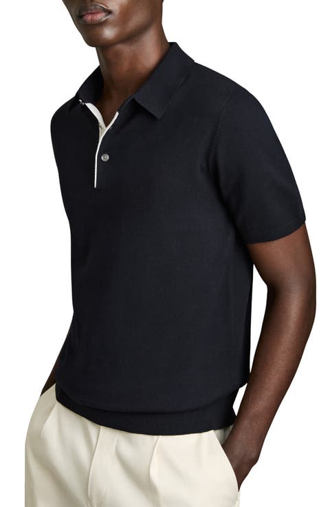 Finch Short Sleeve Linen & Cotton Polo Sweater