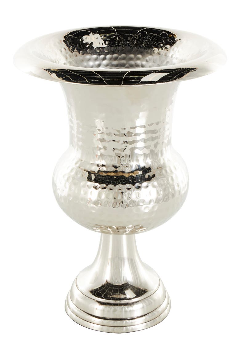 Metal Vase, Main, color, SILVER