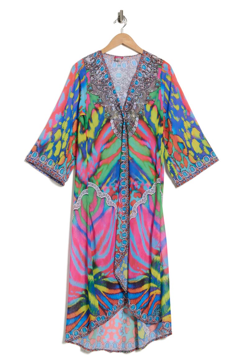 Longline Duster, Alternate, color, MULTICOLOR