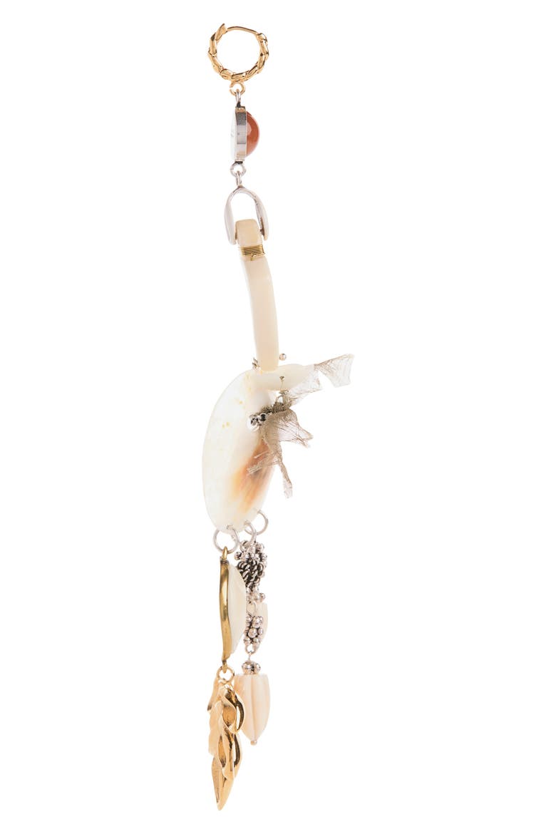 Asymmetric Drop Earrings, Alternate, color, ECRU