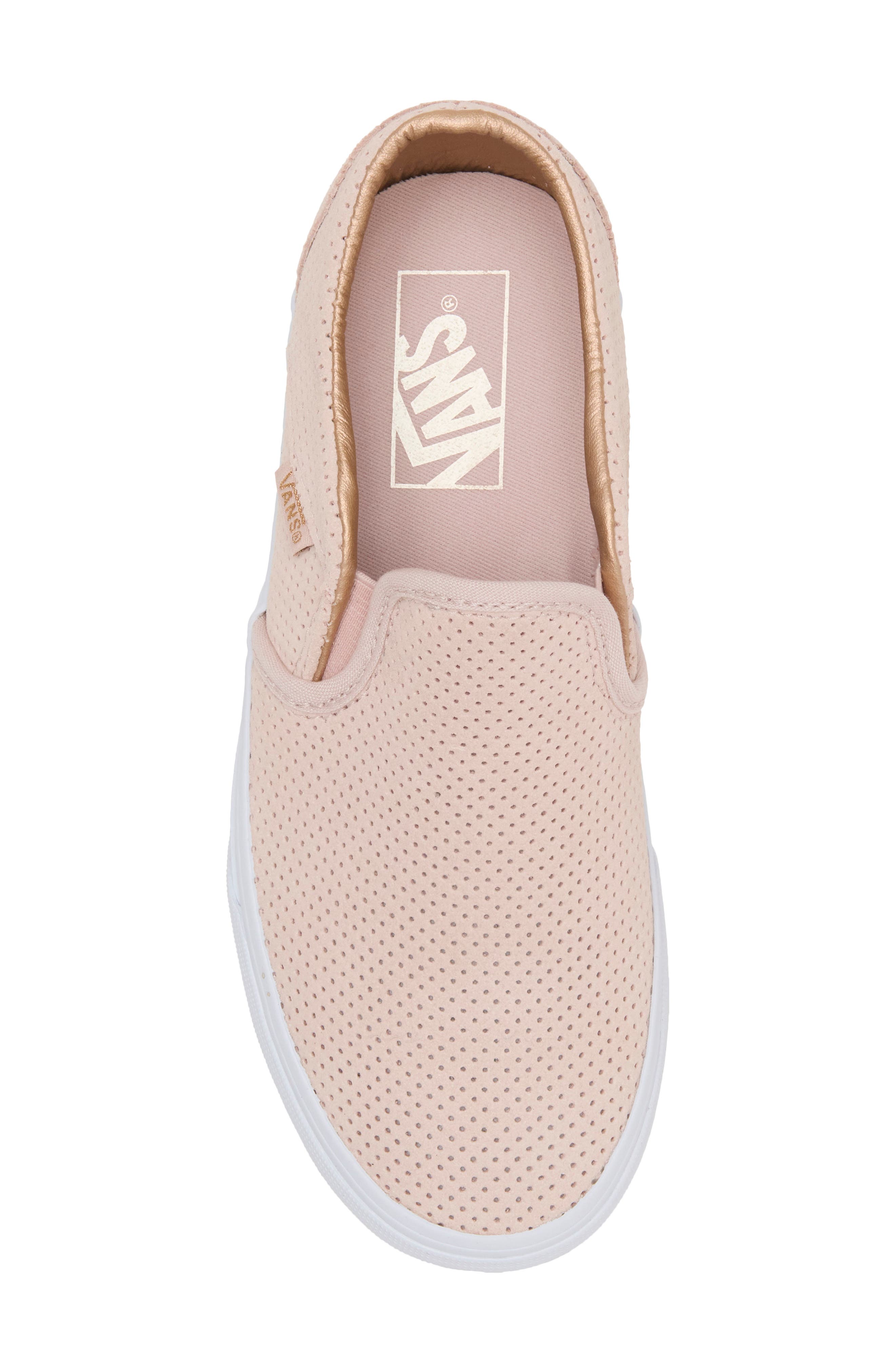 Asher Perforated Slip-On Shoe, Alternate, color, PERF SEPIA ROSE TR