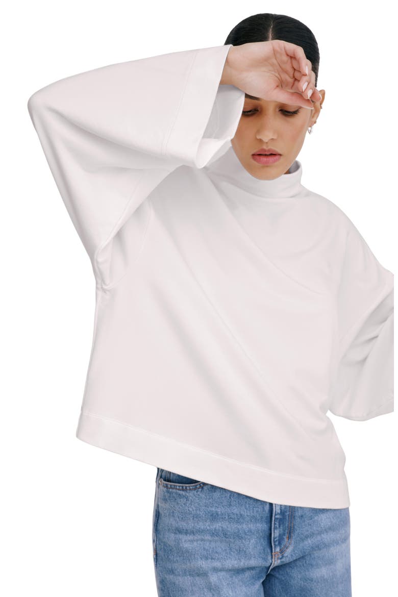Amanda French Terry Sweatshirt, Alternate, color, CREAM