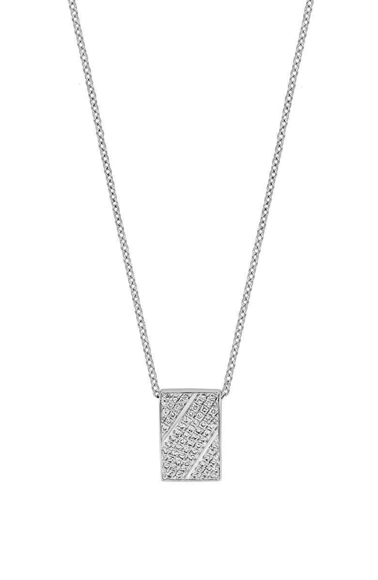 Bony Levy Pavé Diamond Pendant Necklace - 0.21ct., Main, color, 18K White Gold/ Diamond
