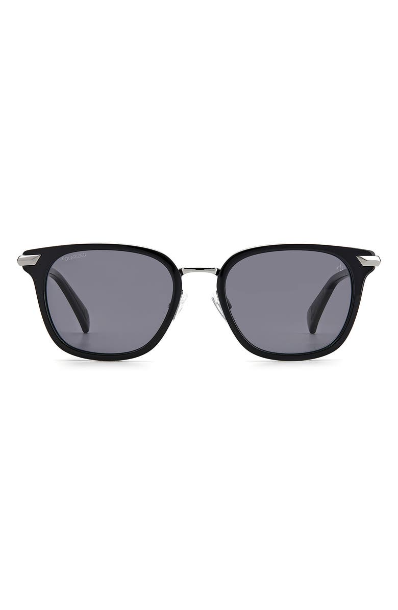 rag & bone 52mm Polarized Square Sunglasses, Main, color,