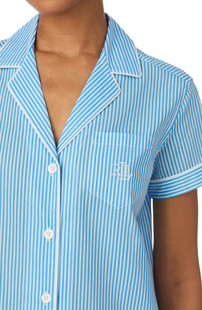 Lauren Ralph Lauren Cotton Blend Crop Pajamas, Alternate, color, 