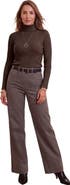Jessica London Ribbed Cotton Turtleneck Sweater