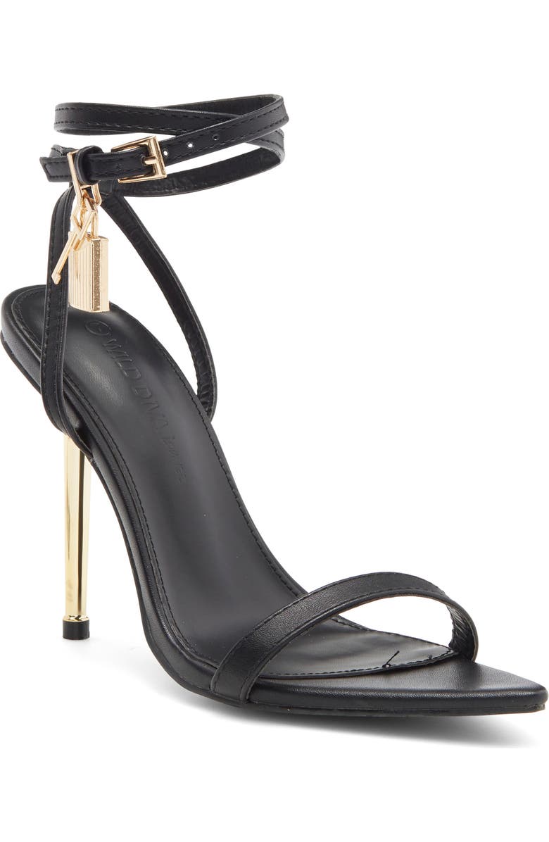 WILD DIVA LOUNGE Hattie Ankle Wrap Sandal, Main, color,