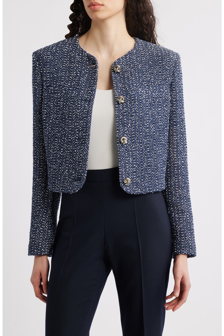 Jolena Crop Tweed Jacket, Main, color, OPEN MISC