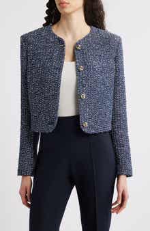 BOSS Jolena Crop Tweed Jacket