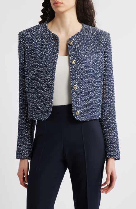 BOSS Jolena Crop Tweed Jacket