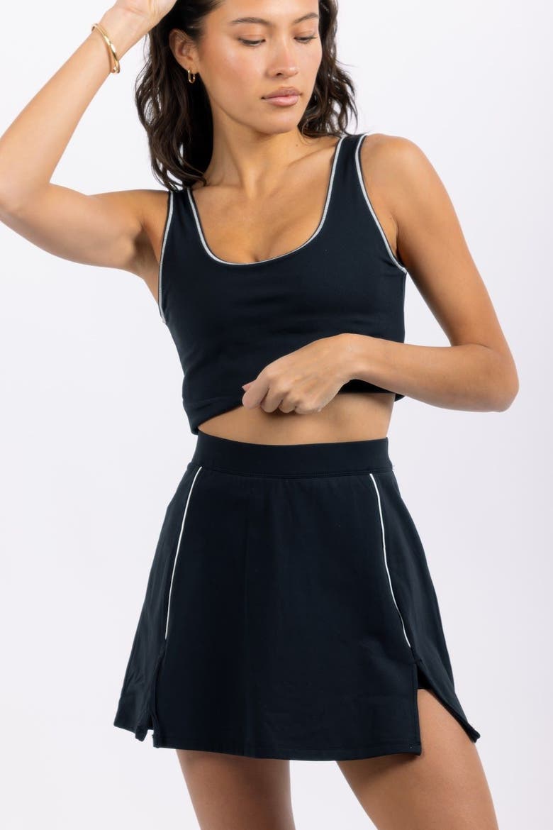 Lola Athletic Skirt, Alternate, color, Black