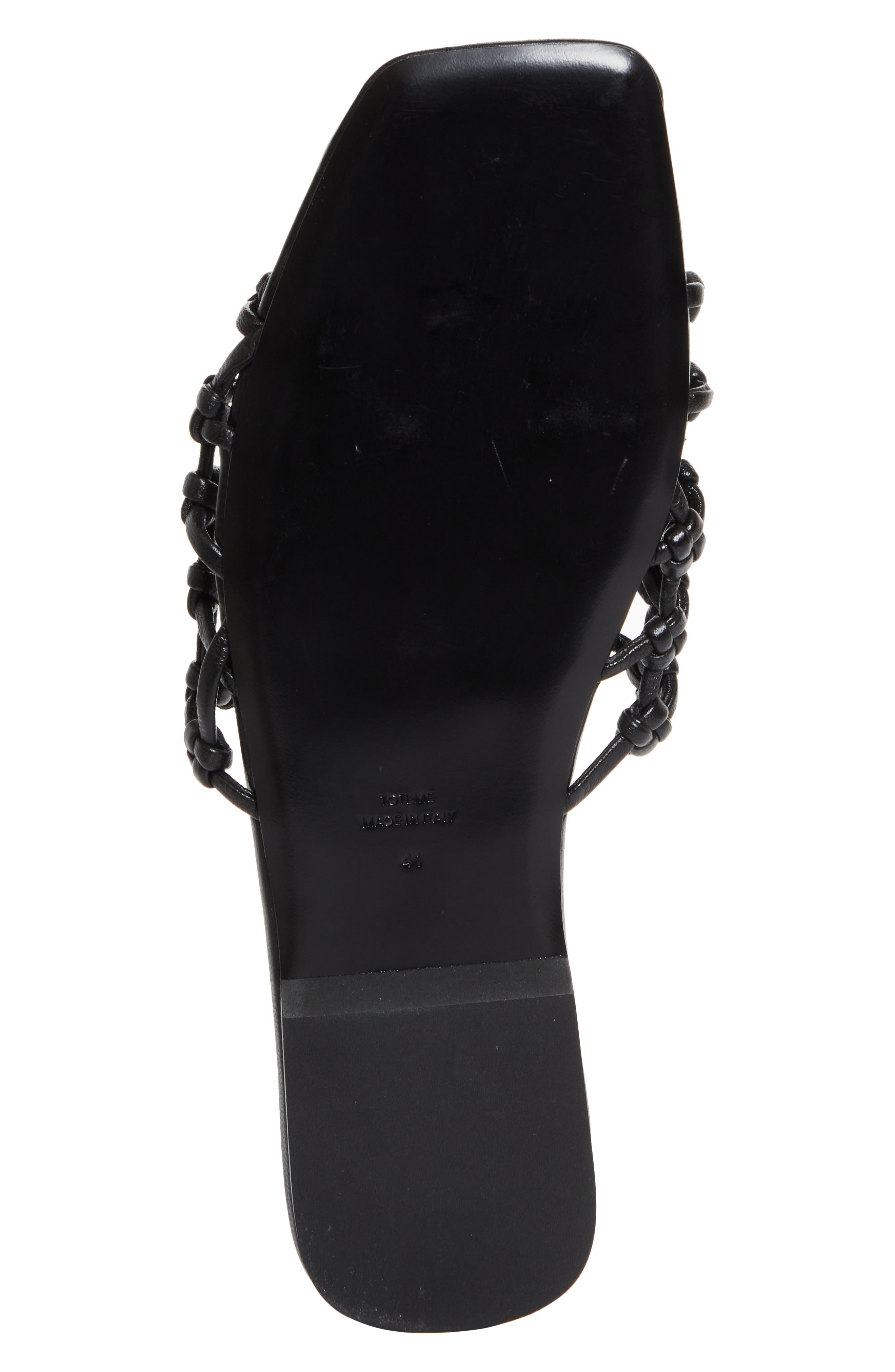 TOTEME Lattice Slide Sandal, Alternate, color, Black