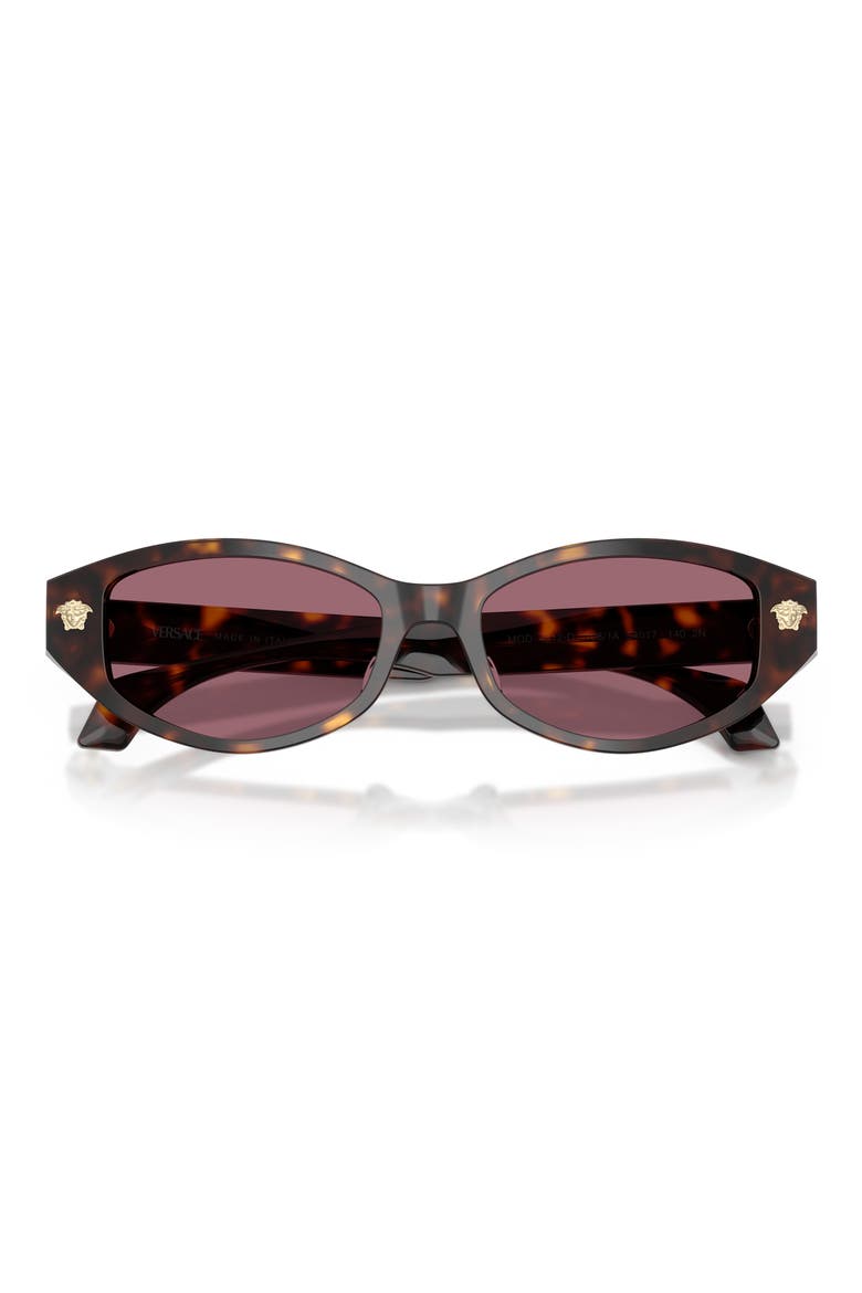 54mm Cat Eye Sunglasses, Alternate, color, HAVANA / VIOLET