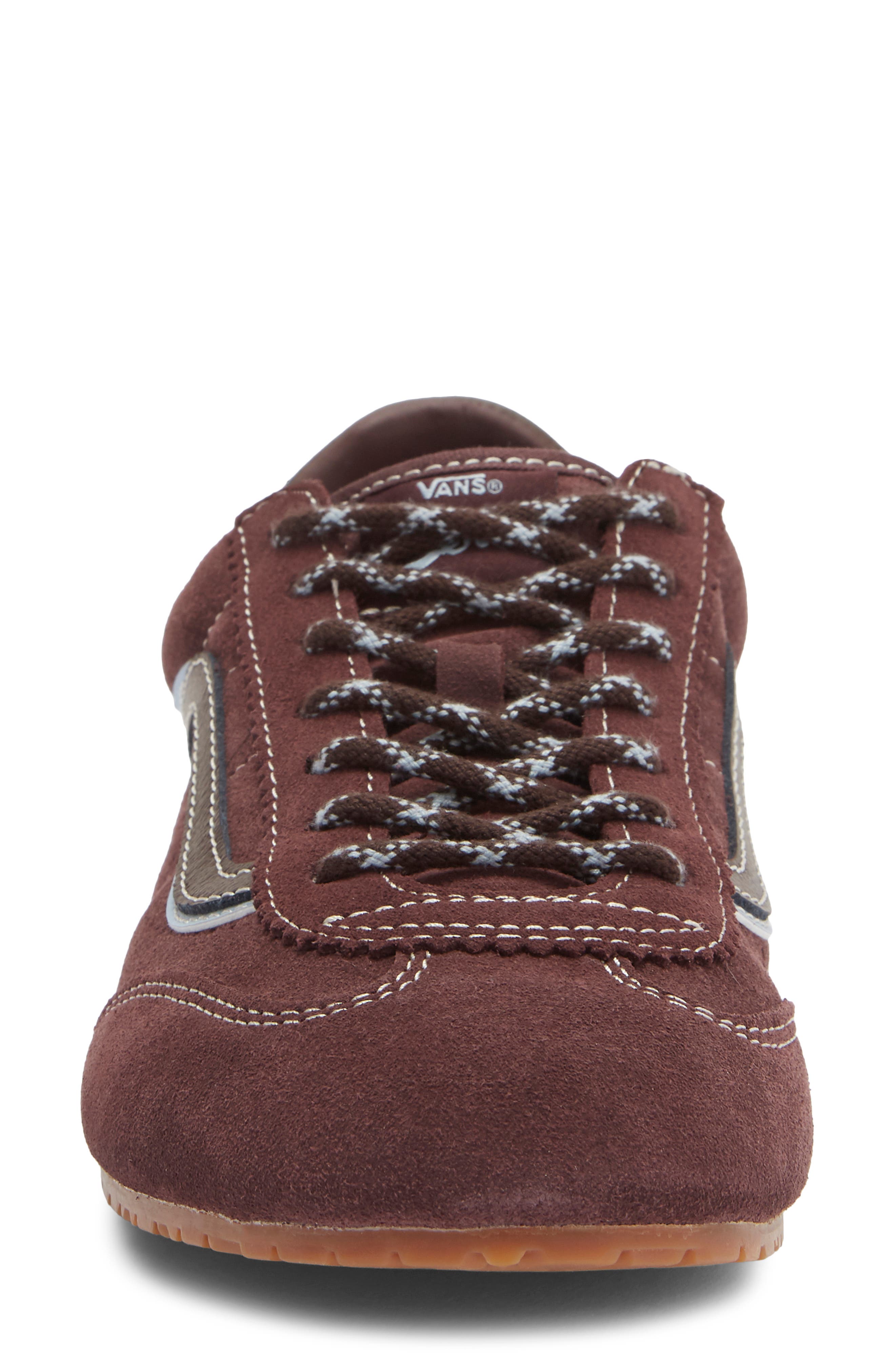 Super Lowpro Leather Sneaker, Alternate, color, LACES PORT BROWN