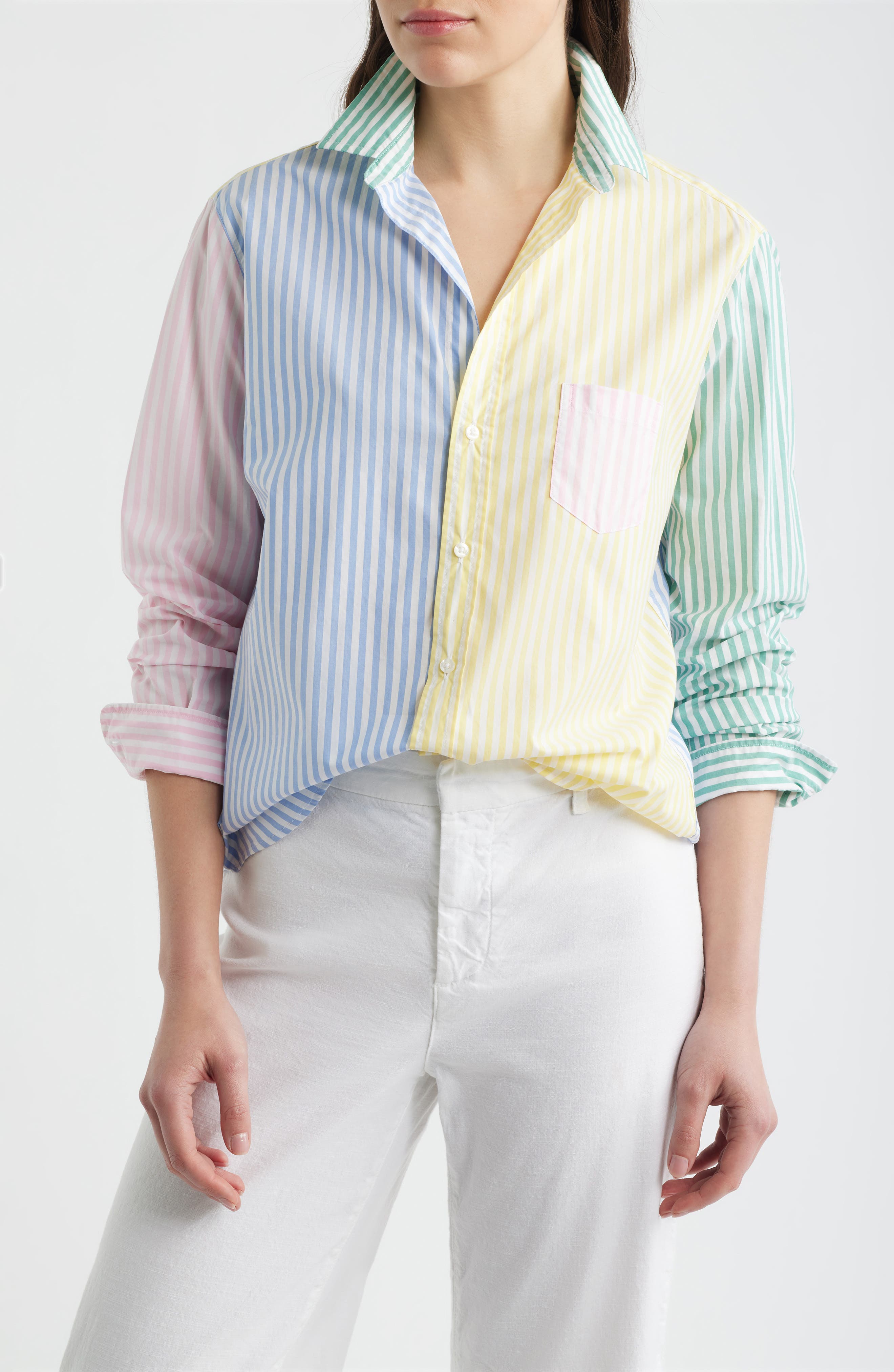 BLUE PASTEL COLORBLOCK STRIPE