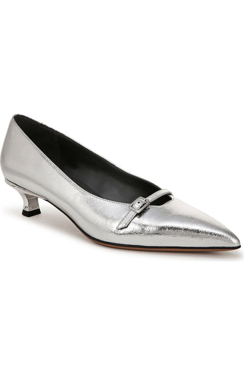 Franco Sarto Malia Kitten Heel, Main, color, Silver