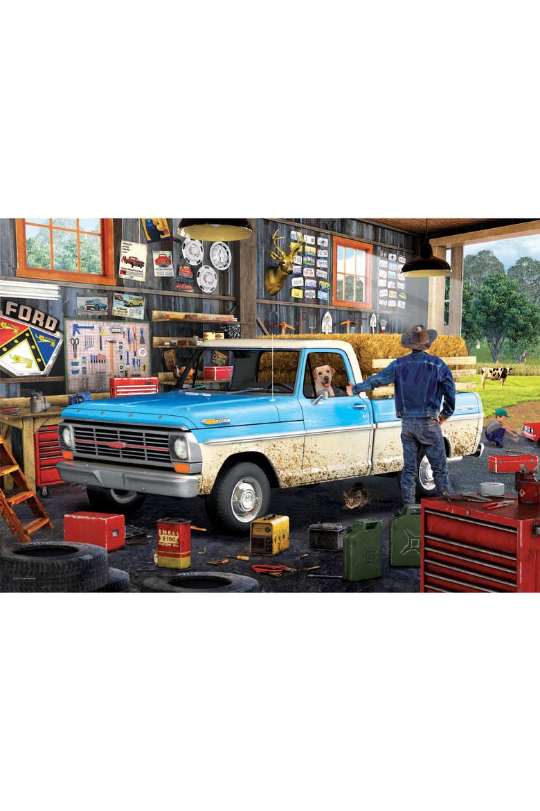 Puzzle Tin Hard Days Work Ford Pickup 550 Piece Jigsaw, Alternate, color, Multicolored
