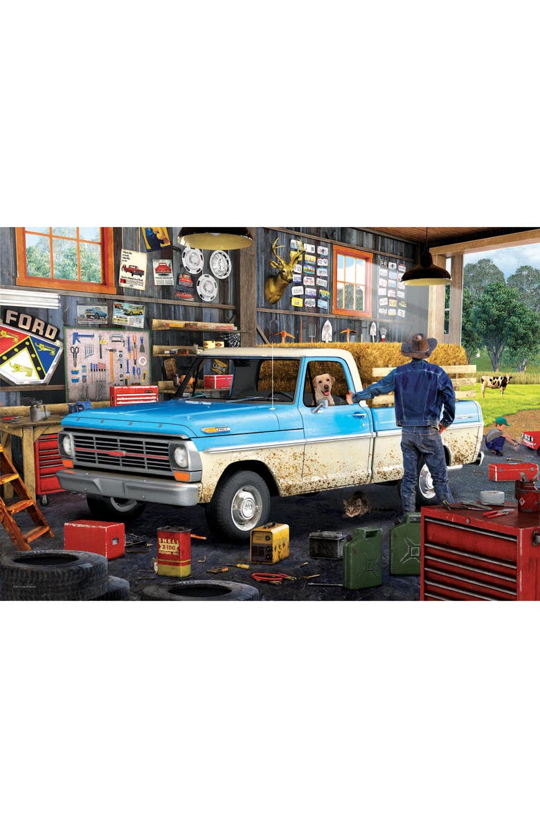 Eurographics Puzzle Tin Hard Days Work Ford Pickup 550 Piece Jigsaw, Alternate, color, Multicolored