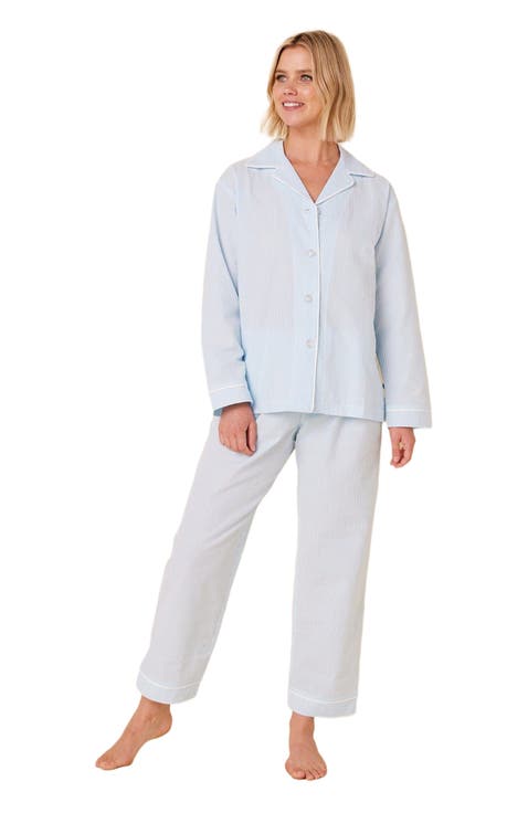 Cotton Seersucker Pajama Set