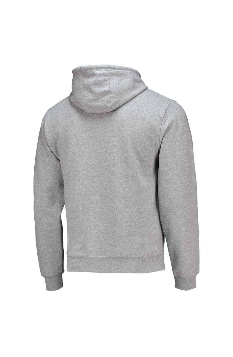 LEAGUE COLLEGIATE WEAR Men's League Collegiate Wear Heathered Gray Auburn Tigers Seal Neuvo Essential Fleece Pullover Hoodie, Alternate, color, 