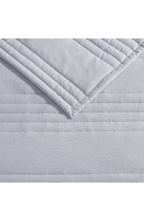 Vera Wang Seersucker Stripe Quilt & Sham Set In Blue