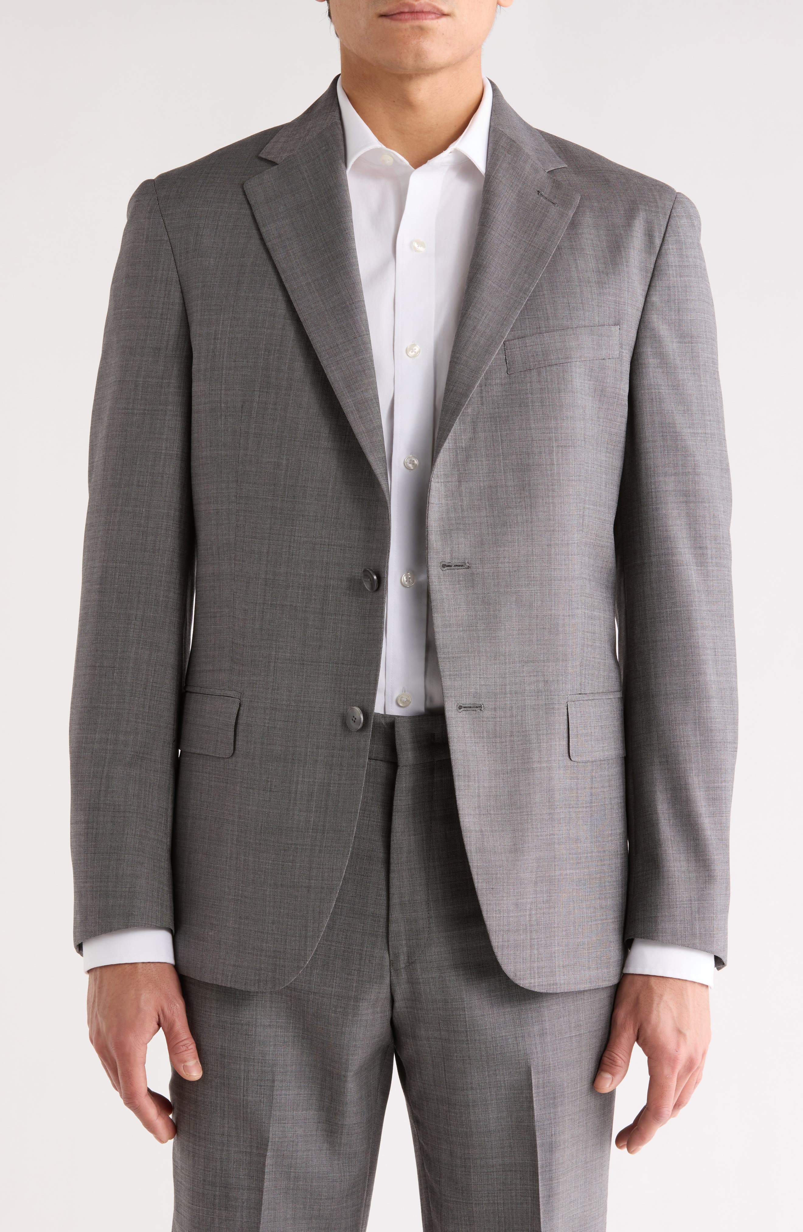 Vince Two Button Notch Lapel Wool Suit Jacket