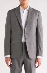 Vince Two Button Notch Lapel Wool Suit Jacket