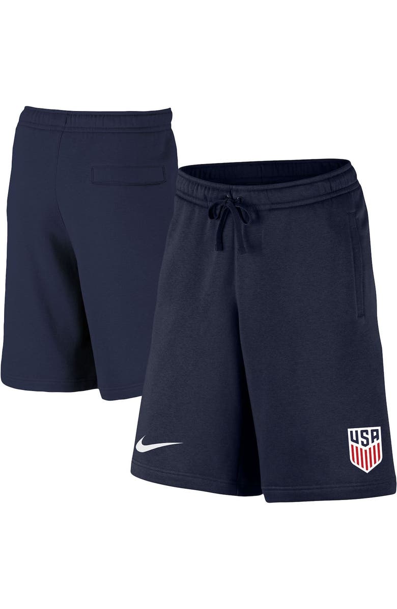 Nike Men's Nike Navy USMNT Club Fleece Shorts, Alternate, color, 
