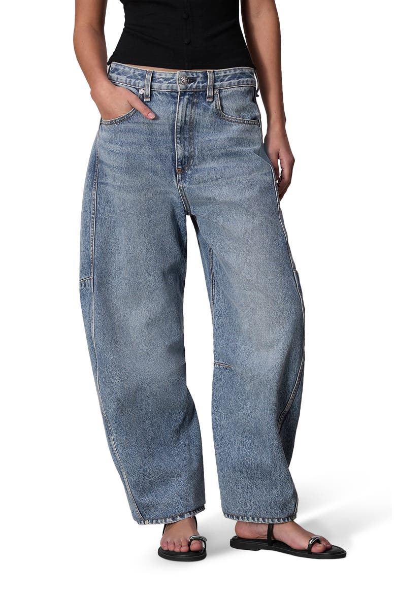 Charlie High Waist Barrel Jeans, Main, color, HARMONY