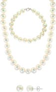 EFFY Three-Piece Freshwater Pearl Necklace, Bracelet and Earrings Set