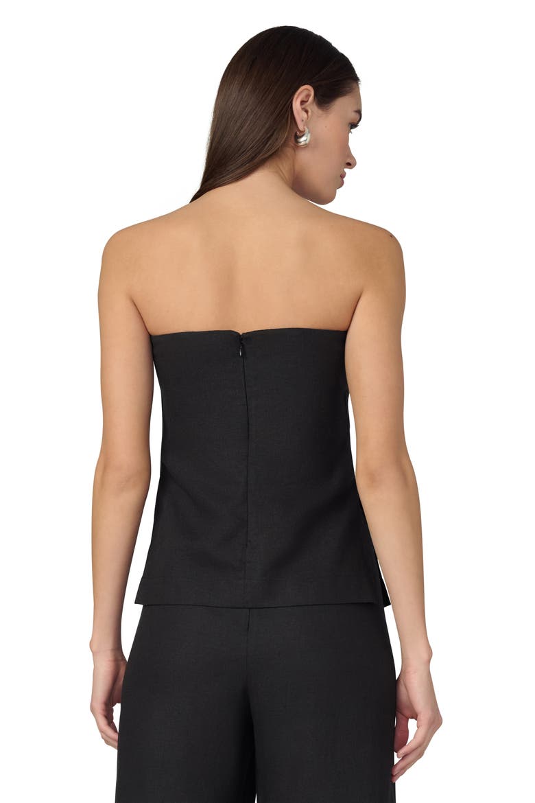 The Mariel Strapless Top, Alternate, color, BLACK