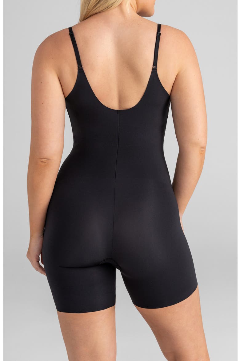 Open Bust Mid Thigh Shaper Bodysuit, Alternate, color, RUNWAY