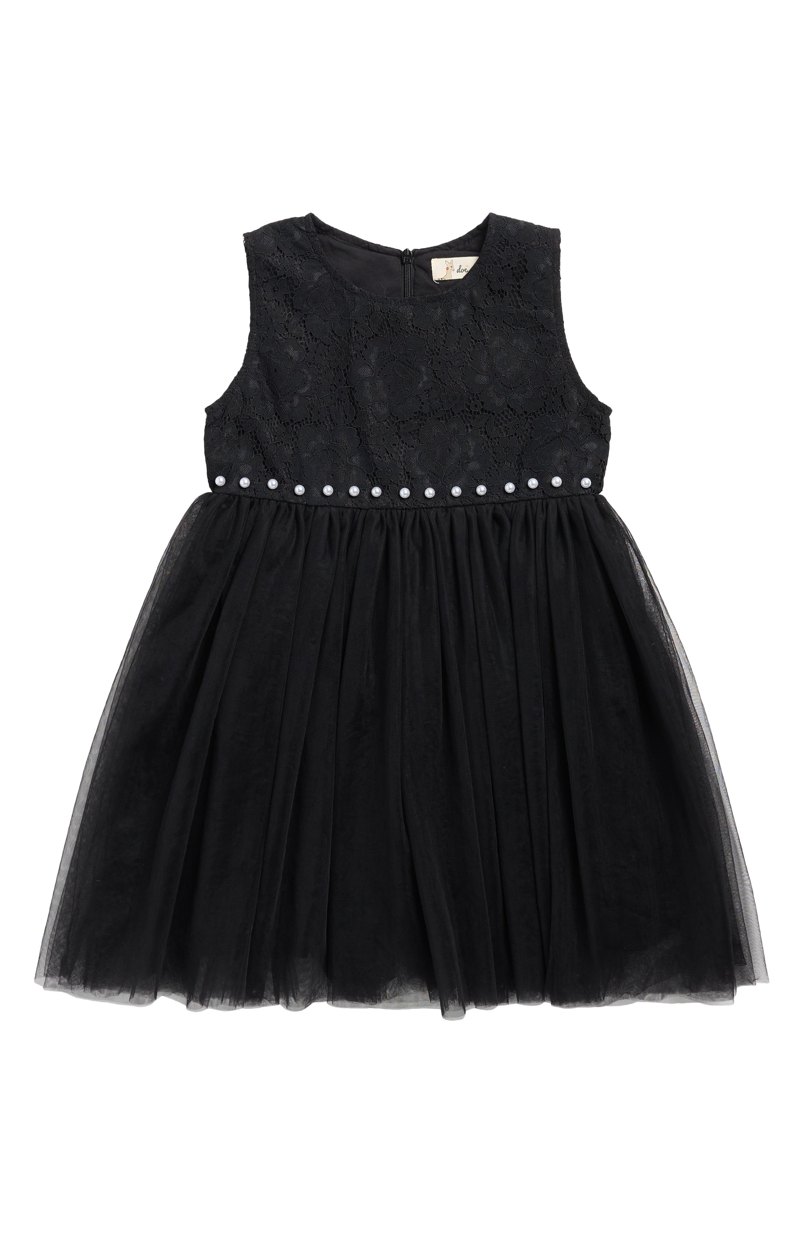 Doe A Dear Kids' Lace Bodice Tulle Dress