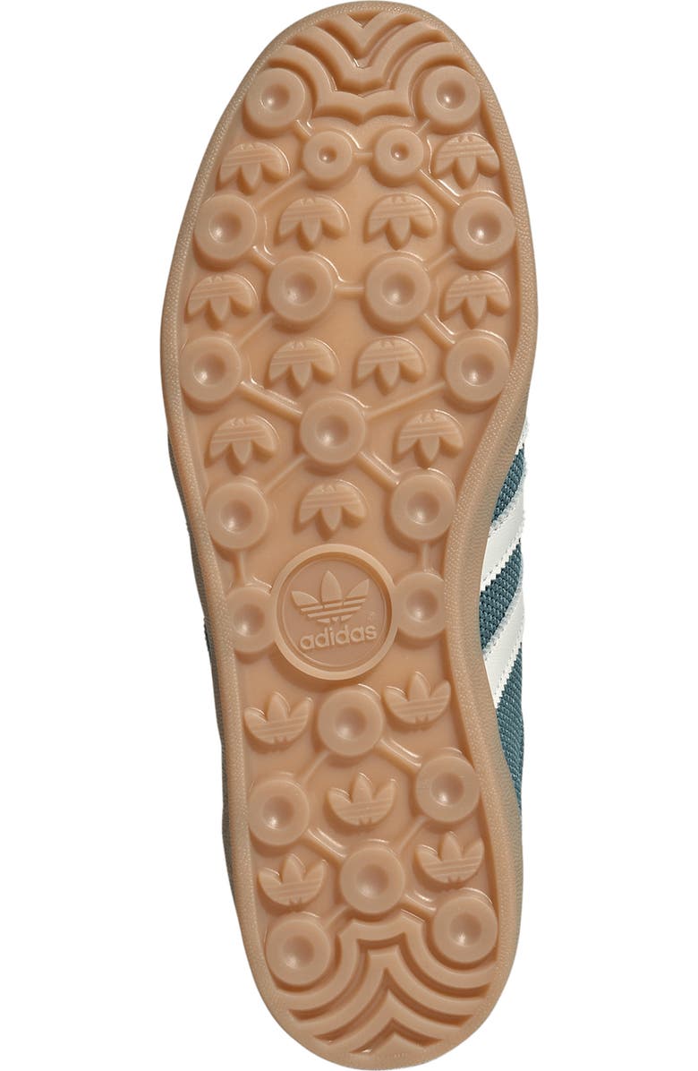 adidas Gender Inclusive Gazelle Indoor Pro Sneaker, Alternate, color, Teal/ Off White/ Sandstone