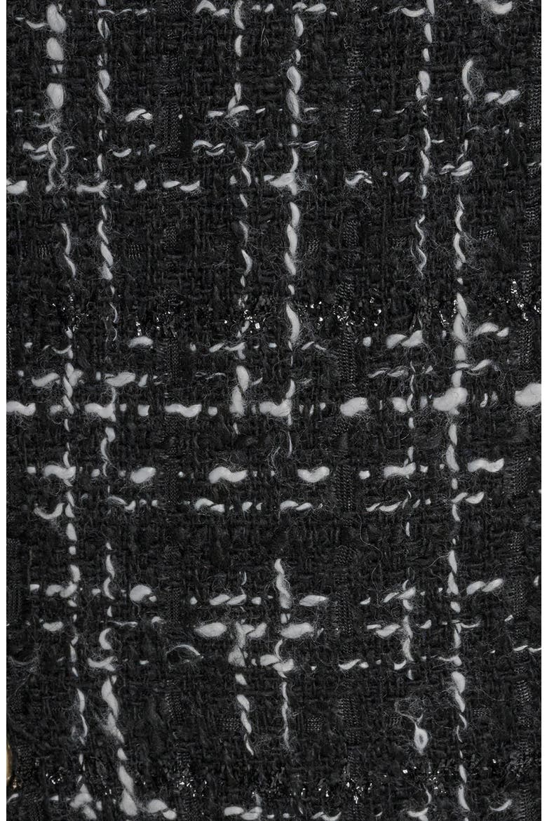 Tweed Halter Neck Dress, Alternate, color, BLACK MULTI