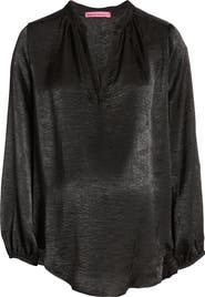 Maternal America Mandarin Collar Maternity Blouse