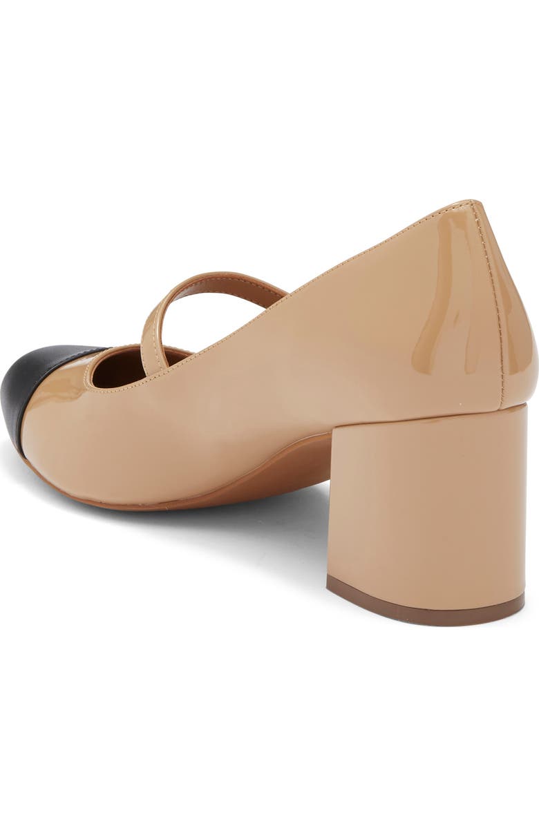 NORDSTROM RACK Jackie Cap Toe Mary Jane Pump, Alternate, color, Tan Blush