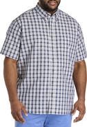 Harbor Bay by DXL Big & Tall Easy-Care Multi Plaid Sport Shirt