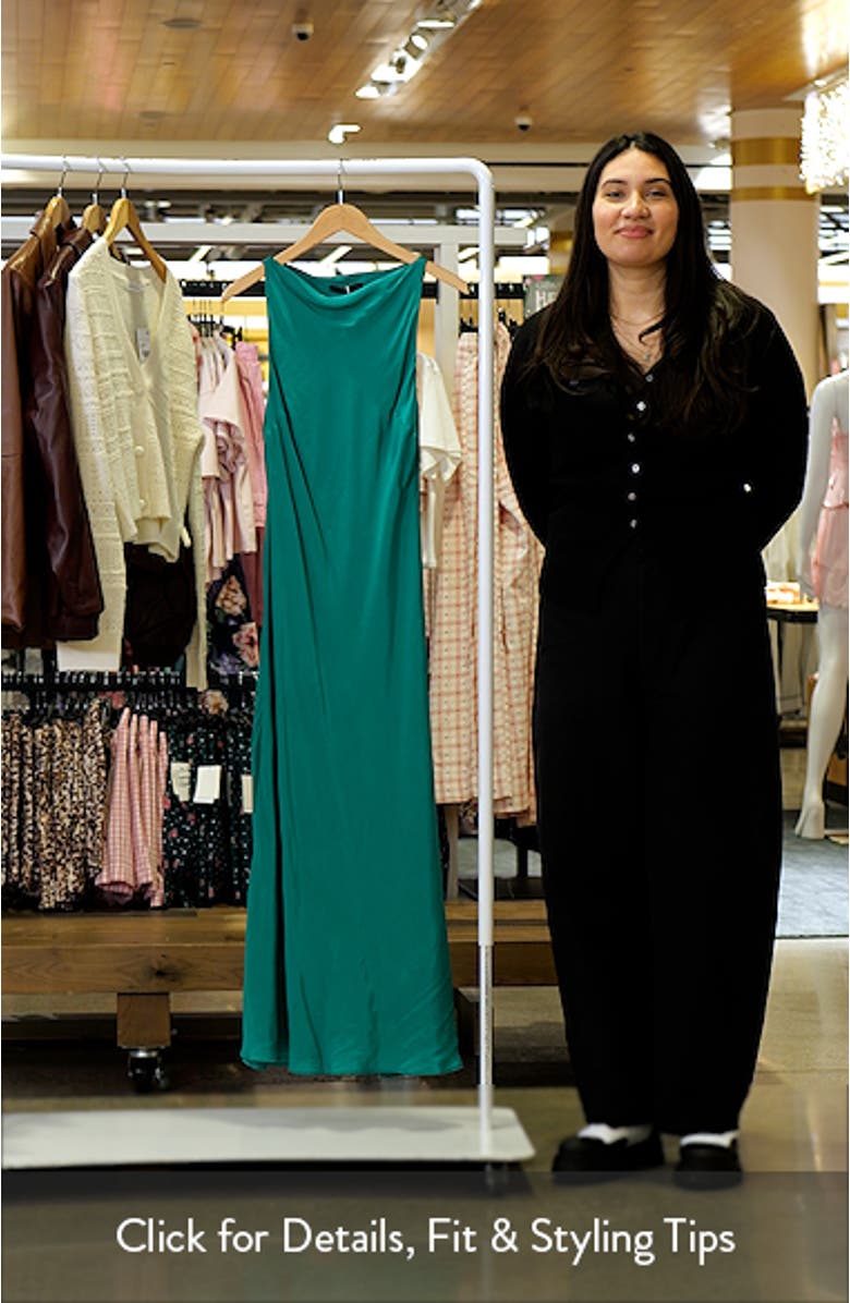 Sleeveless Satin Cocktail Dress, sales video thumbnail