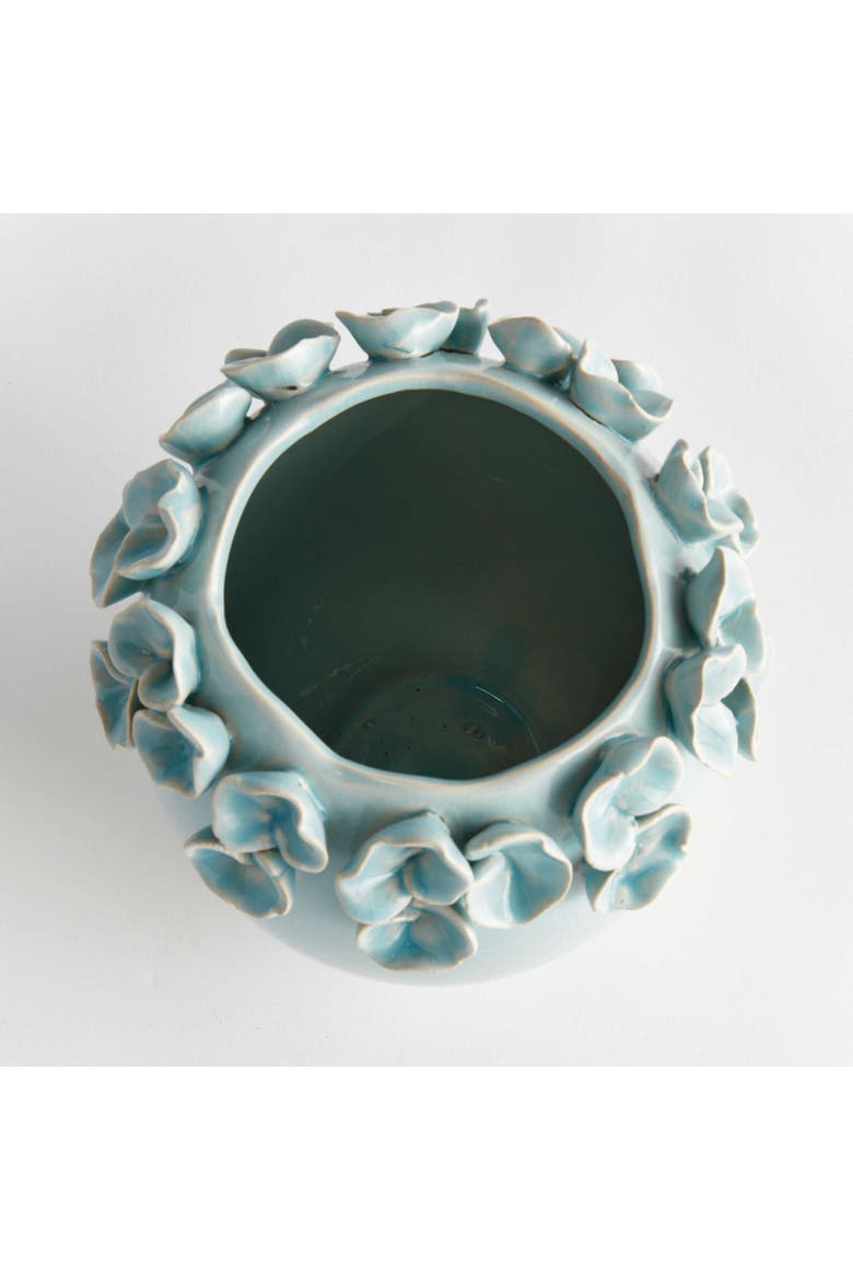 Petite Fleur Vase Short, Alternate, color, Blue