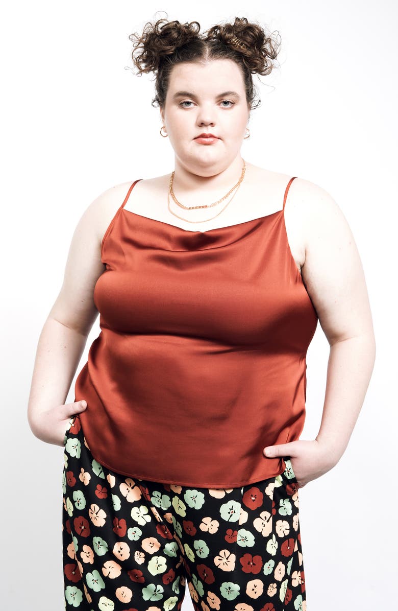 BP. + Wildfang Satin Camisole, Alternate, color,