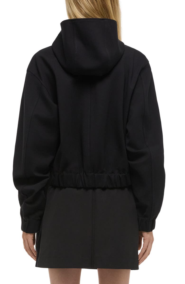 Helmut Lang Hooded Front Zip Jacket, Alternate, color, Black
