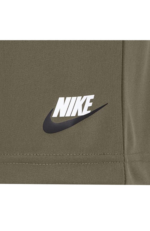 Nike Kids' Split Futura T-shirt & Shorts Set In Medium Olive