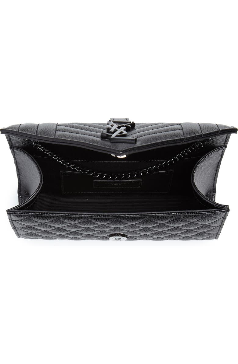 Saint Laurent Small Cassandre Leather Shoulder Bag, Alternate, color,