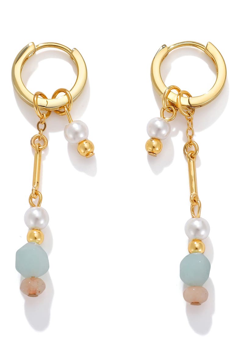 Soft Dawn Hoop Earrings, Main, color, GOLD