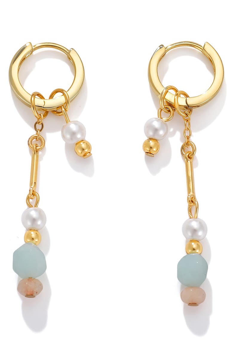LA MENO Soft Dawn Hoop Earrings, Main, color, Gold