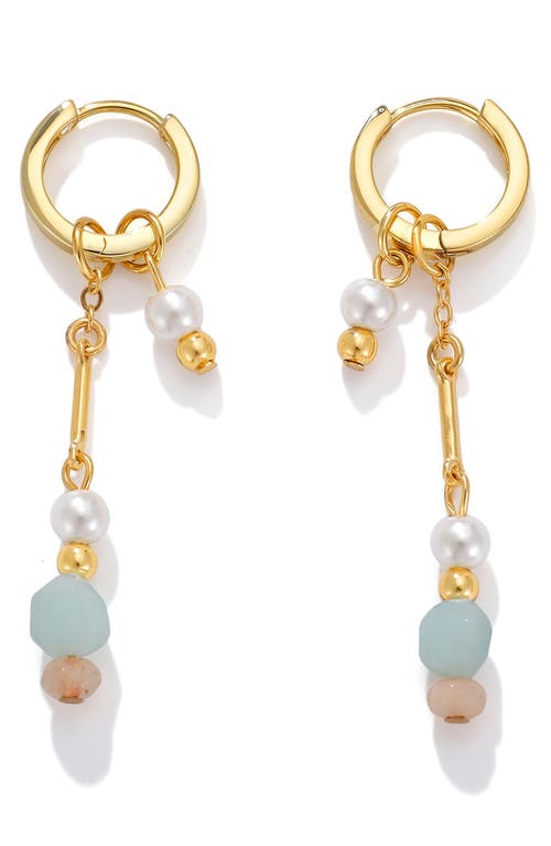 La Meno Soft Dawn Hoop Earrings In Gold