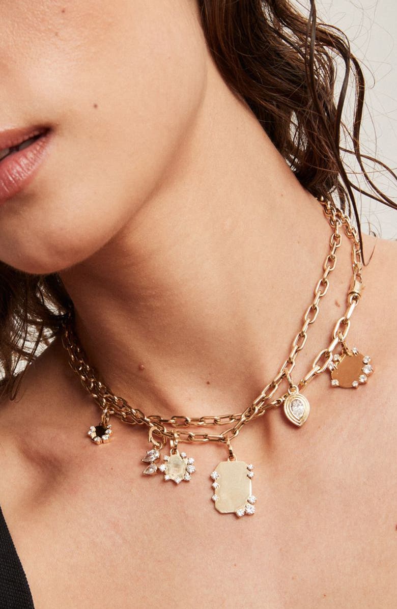 Adina Reyter Groovy Pear Cut Charm, Alternate, color, 14K Yellow Gold