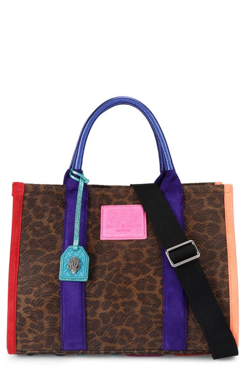 Kurt Geiger London Southbank Suede Tote In Brown